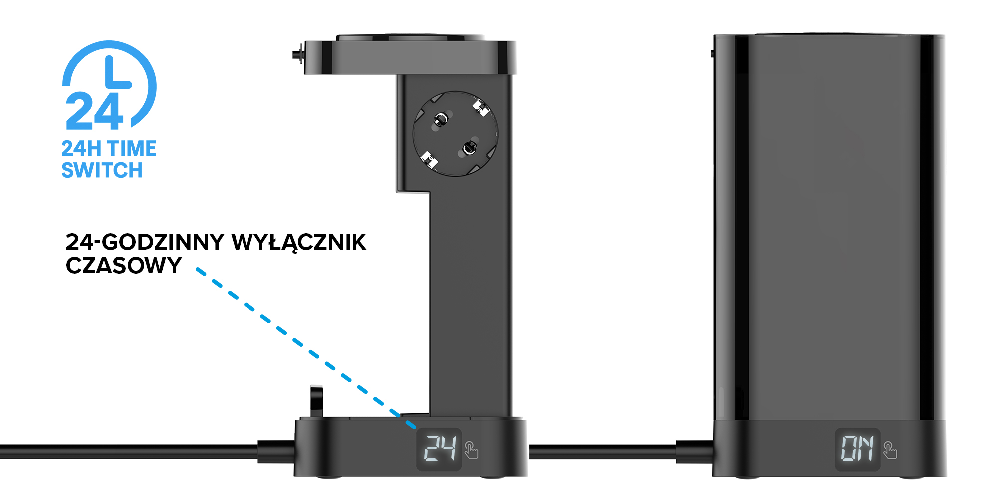 Stacja zasilająca Newell GaN Power Cube 8w1 z ładowarką indukcyjną